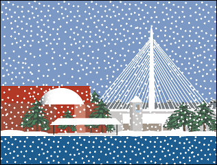 Zakim Bridge Holiday Card.