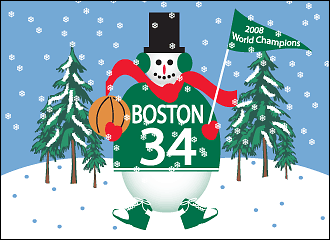 Celtics Holiday Card.