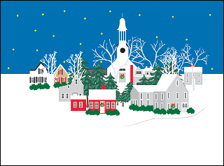 Wellfleet Village Holiday Card.