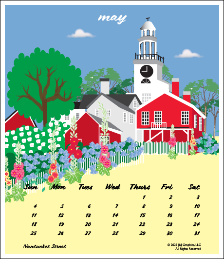 Nantucket Jewel Case Calendar.