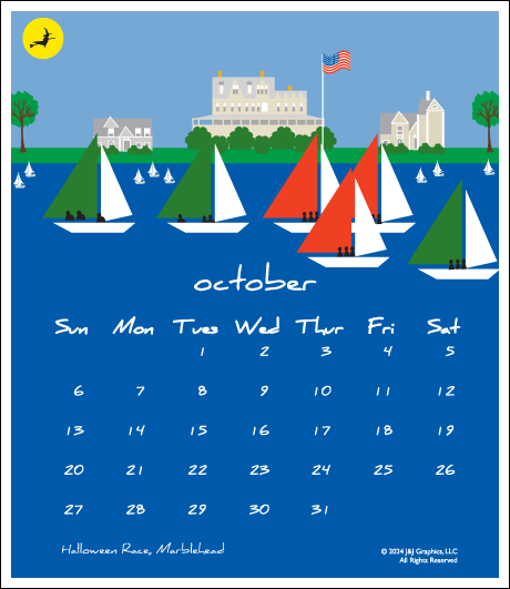 Sailing Scenes Poster Calendar.