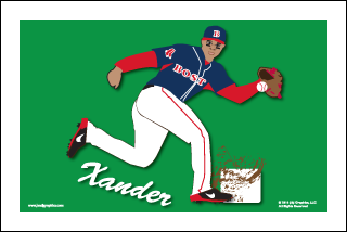 Boston sports poster.