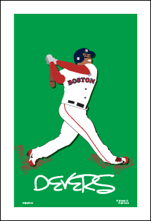 Boston sports poster.