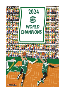 Boston sports poster.